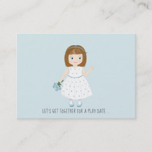 Little Wildflower Birthday Play Date Calling Card