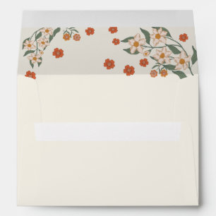 Little Wildflower Boho Baby Shower Invitation Envelope