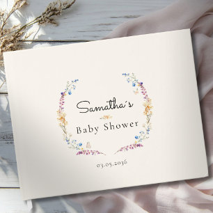 Little Wildflower Boho Dream - Baby Shower Guest Book
