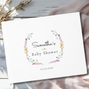 Little Wildflower Boho Dream - Baby Shower Guest Book