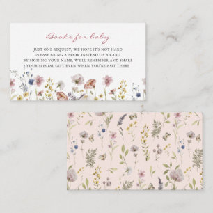 Little Wildflower   Book Request Enclosure Card