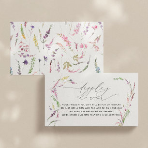 Little Wildflower Floral Baby Display Shower Business Card