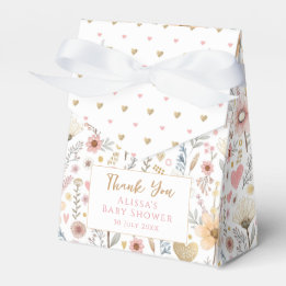 Little Wildflower Floral Baby Shower Favour Box