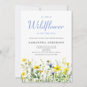 Little Wildflower Gender Neutral Baby Shower Invitation