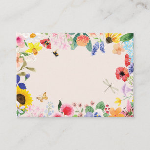 Little wildflower mama to Bee Baby Shower Place Card