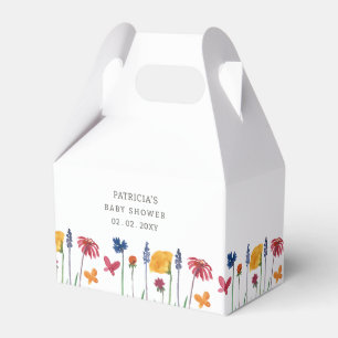 Little Wildflower Pretty Baby Girl Baby Shower Favour Box
