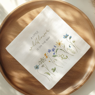 Little Wildflower Spring Floral Baby Shower Napkin