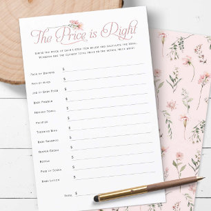 little wildflower the price is right shower game