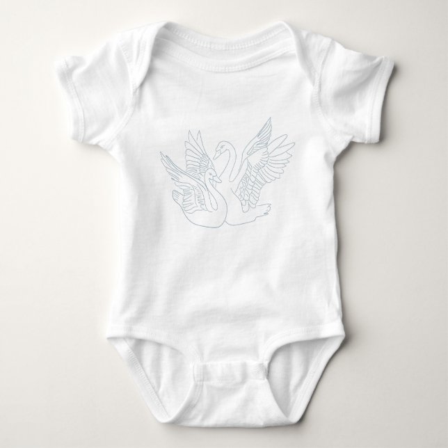Little Wings of Love Baby Bodysuit (Front)