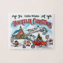 Little Winks Mountain Christmas puzzle