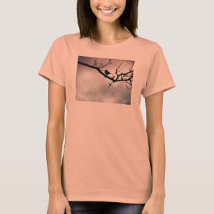 Little Winter Bird Silhouette T-Shirt