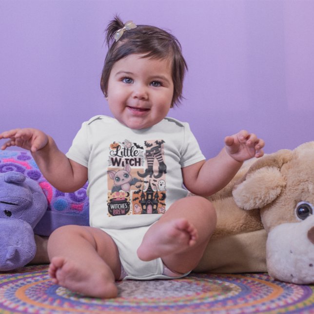 Little Witch Baby Halloween Baby Bodysuit (Creator Uploaded)