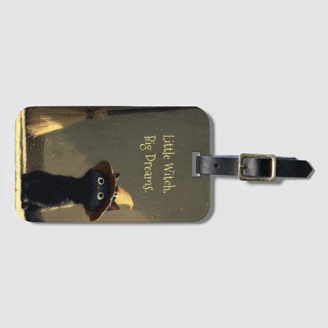 Little Witch, Big Dreams Luggage Tag (Front Horizontal)