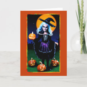 Little Witch Halloween Card