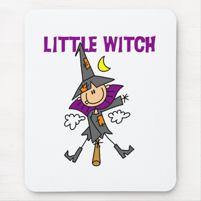 Little Witch Halloween Mouse Pad (Front)