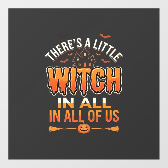 Little Witch Halloween Witch Typography Design_1 (Sheet)