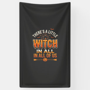 Little Witch Halloween Witch Typography Design_1 Banner