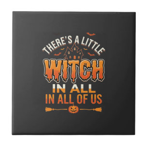 Little Witch Halloween Witch Typography Design_1 Tile