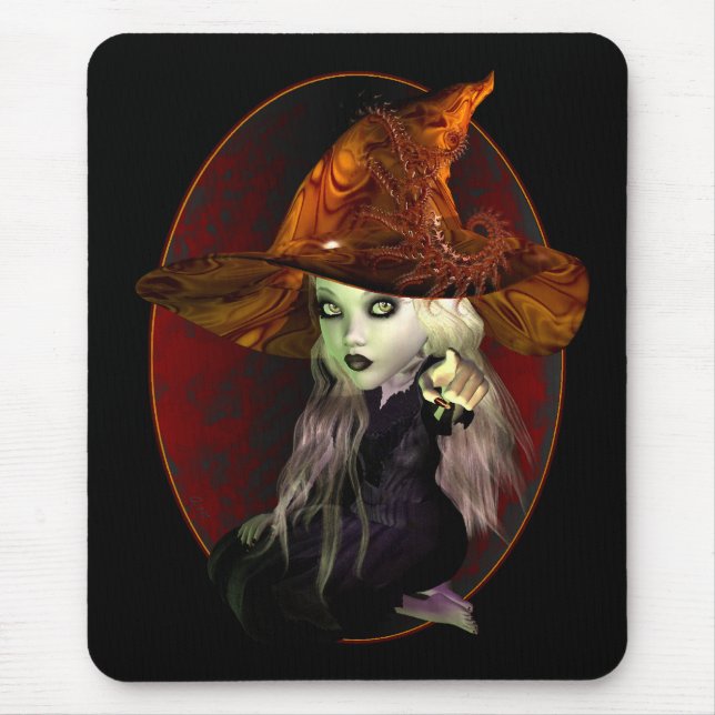 Little Witch Mouse Pad (Front)