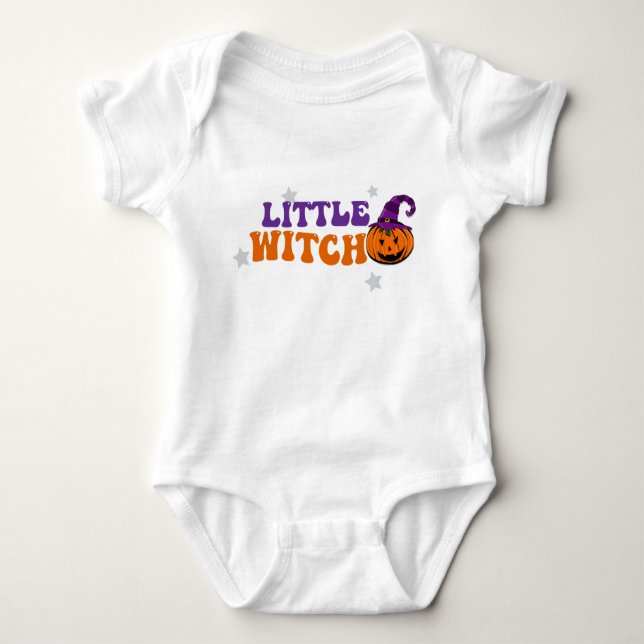 little witch spooky bodysuit halloween (Front)