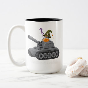 Little Witch Tank Halloween T-Shirt Two-Tone Coffee Mug