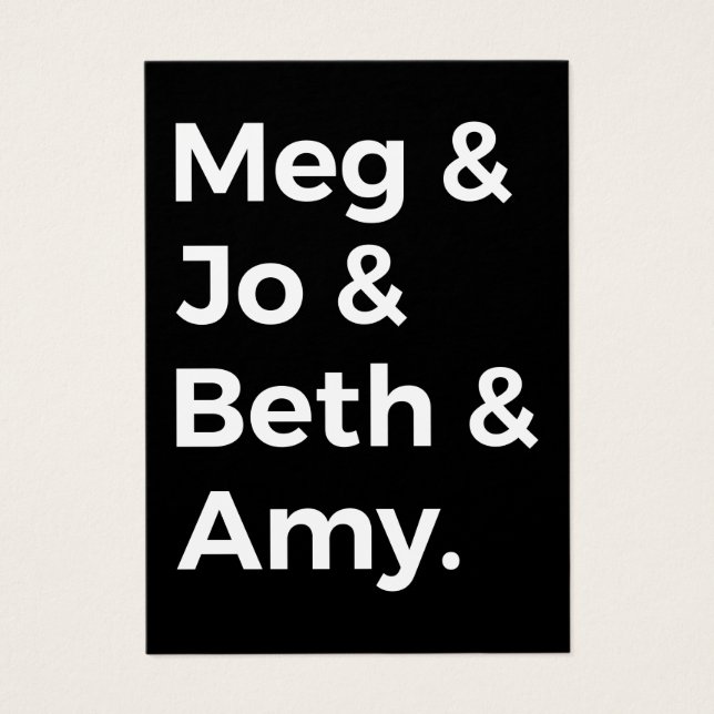 Little Women Characters I (Front)
