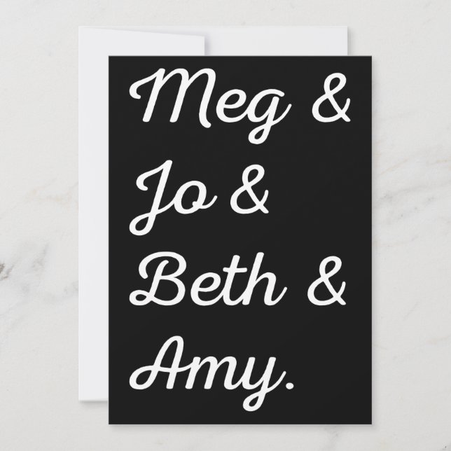 Little Women Characters II (Front)