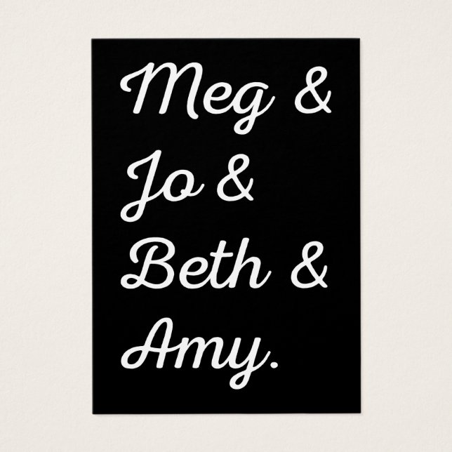 Little Women Characters II (Front)