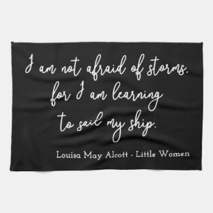 Little Women Quote I - Handwriting Style Tea Towel