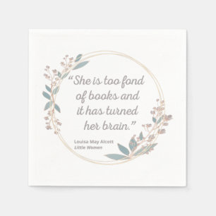 Little Women Quote II - Cute Style Napkin
