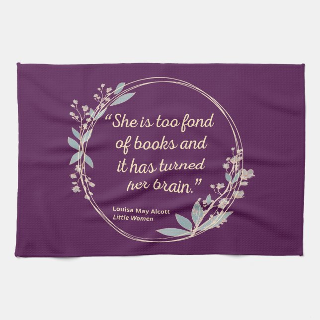 Little Women Quote II - Cute Style Tea Towel (Horizontal)