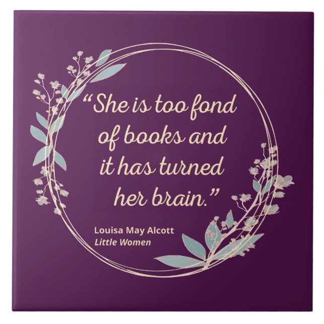 Little Women Quote II - Cute Style Tile (Front)