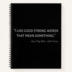 Little Women Quote IV - Classic Style Notebook