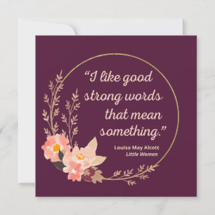 Little Women Quote IV - Cute Style