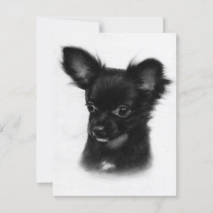 Little Wonder - Hand Painted Chihuahua Art Postcard