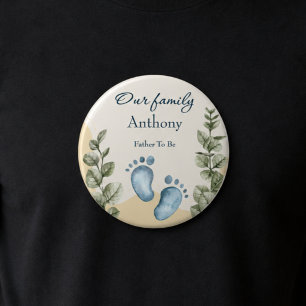 Little Wonders Little Feet Father To Be  6 Cm Round Badge
