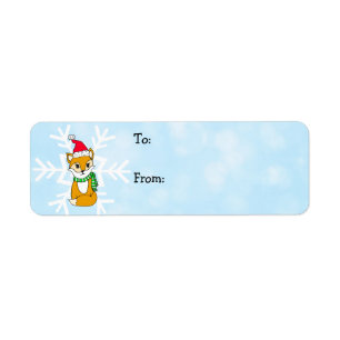 Little Woodland Fox and Snowflakes To and From