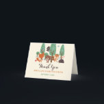 Little Woodland Friends Baby Shower Thank You Card<br><div class="desc">Matching collection in the Little Bayleigh store.</div>