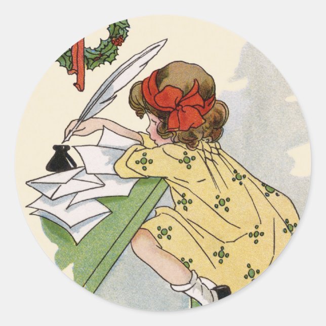 Little Writer Christmas sticker (Front)