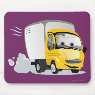 Little Yellow Cartoon Truck for Kids! Mouse Pad