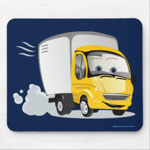 Little Yellow Cartoon Truck for Kids! Mouse Pad
