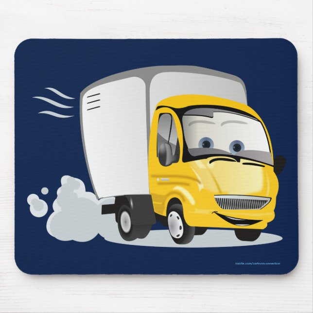Little Yellow Cartoon Truck for Kids! Mouse Pad (Front)
