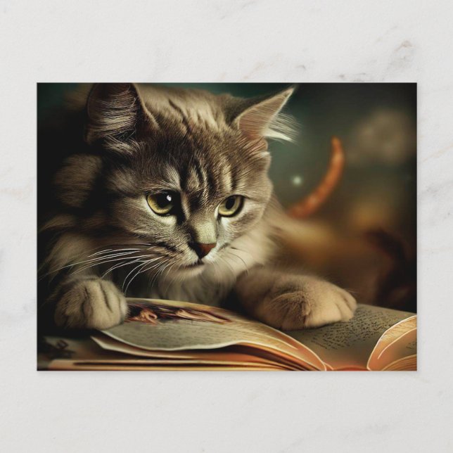 Little yellow cat postcard (Front)