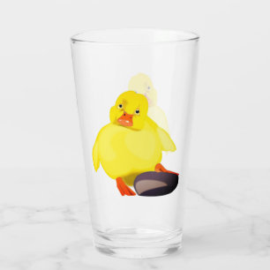 Little Yellow Duck Glass
