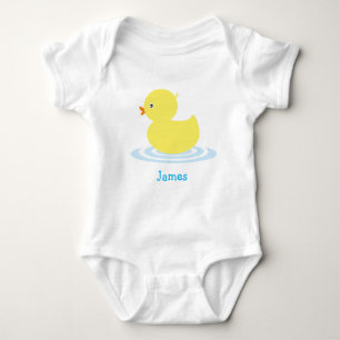 Little Yellow Duck Personalised Baby Bodysuit
