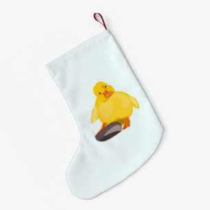 Little Yellow Duck Small Christmas Stocking