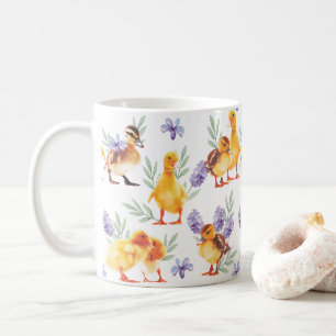 Little yellow ducks coffee mug