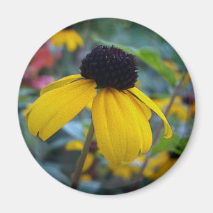 Little yellow flower magnet