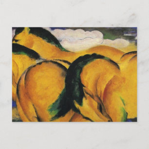 Little Yellow Horses 1912 by Franz Marc Postcard