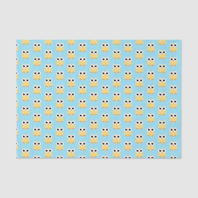 "Little Yellow Owl" Tissue Paper (Front)